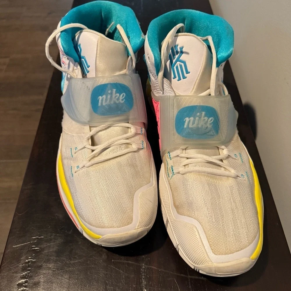 Unique size- Nike Kyrie 6 Neon Graffiti High-Top Shoes
